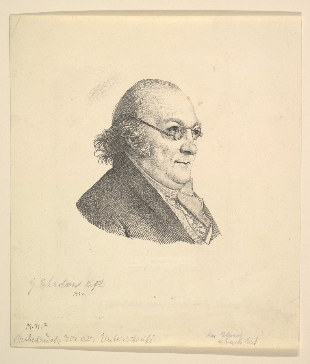 Retrato de Siegmund Wilhelm Wohlbruck 1762-1834.nd de Johann Gottfried Schadow