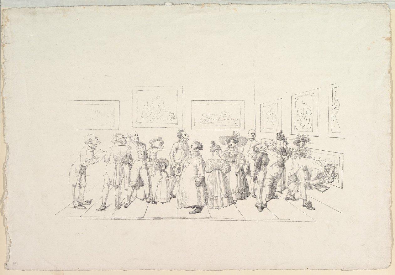 O Público em uma Exposição, 1831. de Johann Gottfried Schadow