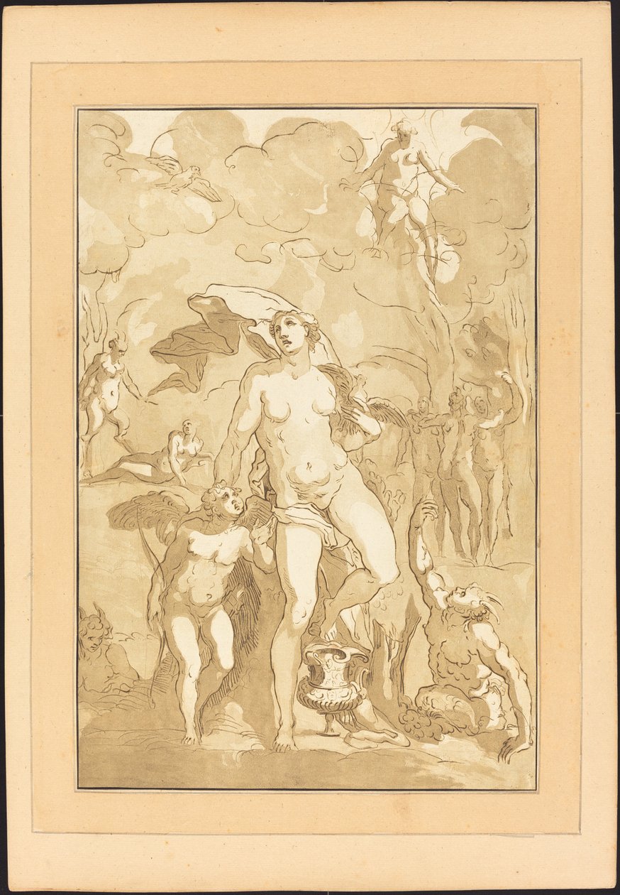 Vênus de Johann Gottlieb Prestel after Jacopo Ligozzi