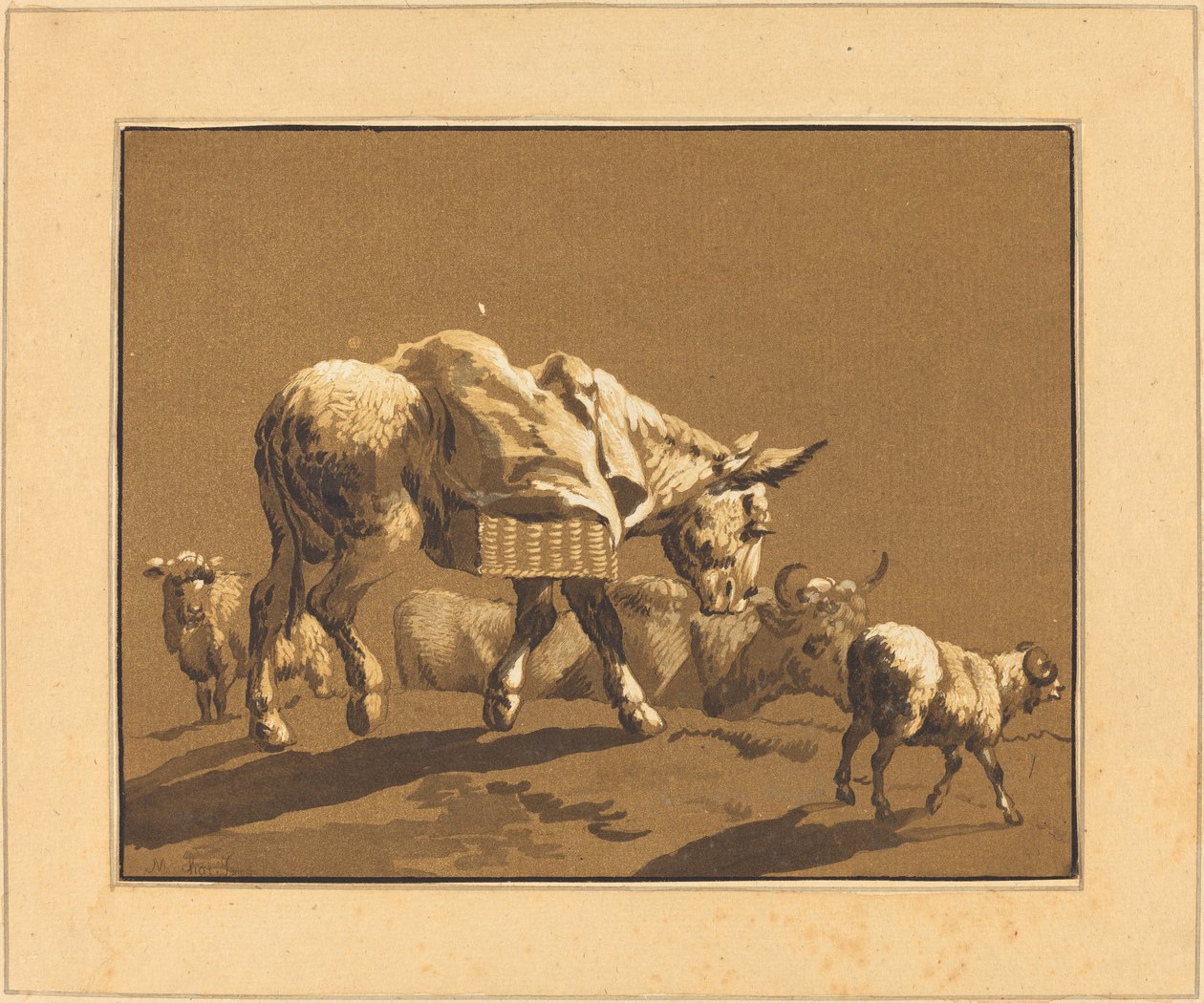 Asna de Johann Gottlieb Prestel after Joseph Wagner