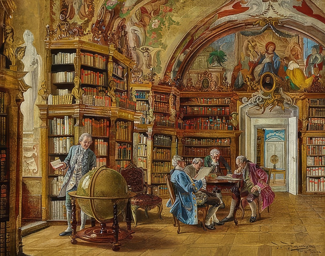 Na biblioteca de Johann Hamza