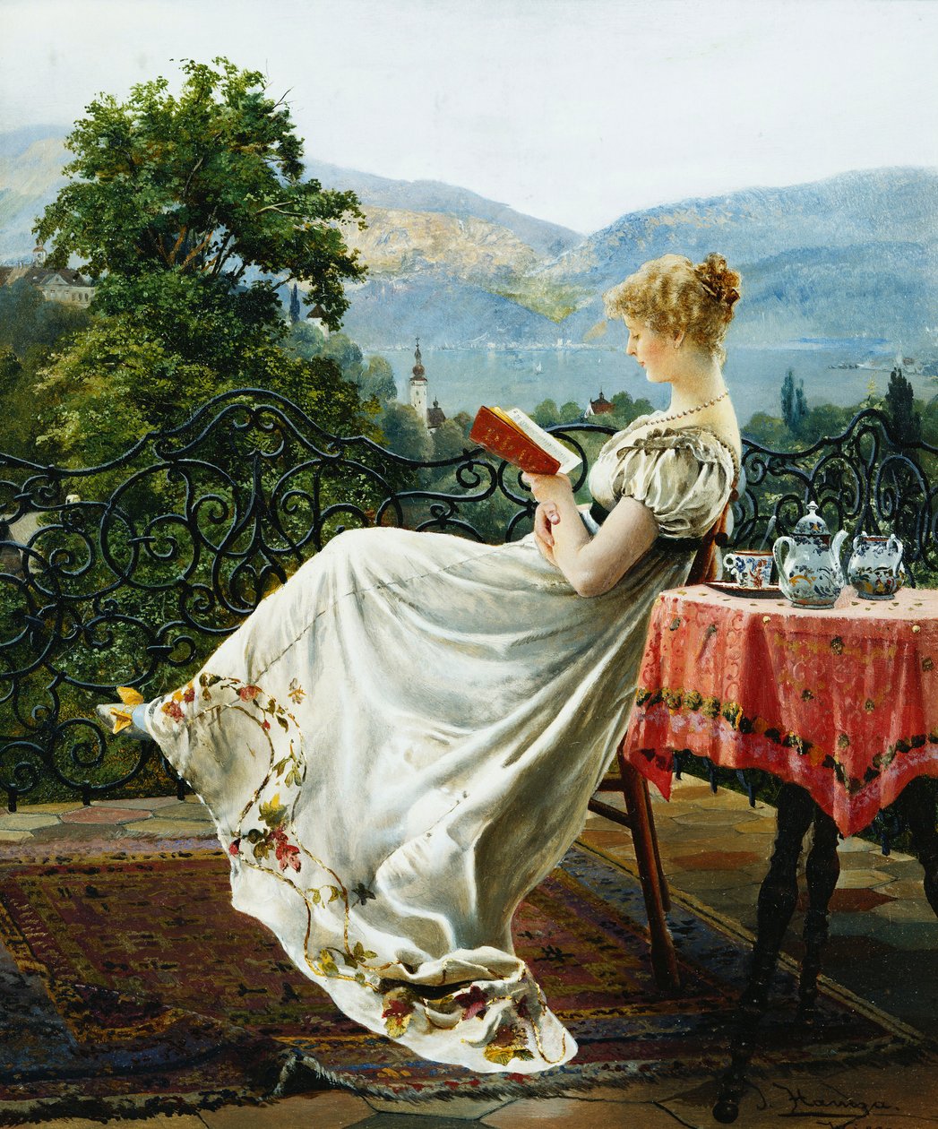 No terraço, de Johann Hamza