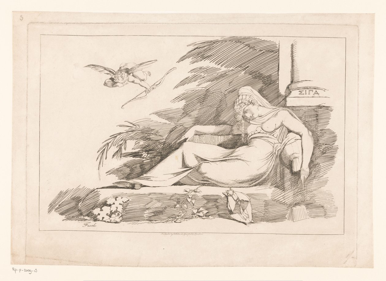 Dorminhoco com Cupido de Johann Heinrich Füssli