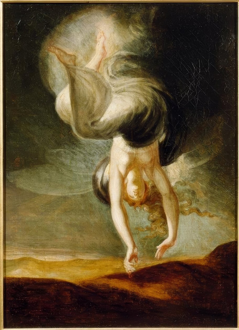 Titania encontra o anel mágico na praia de Johann Heinrich Füssli
