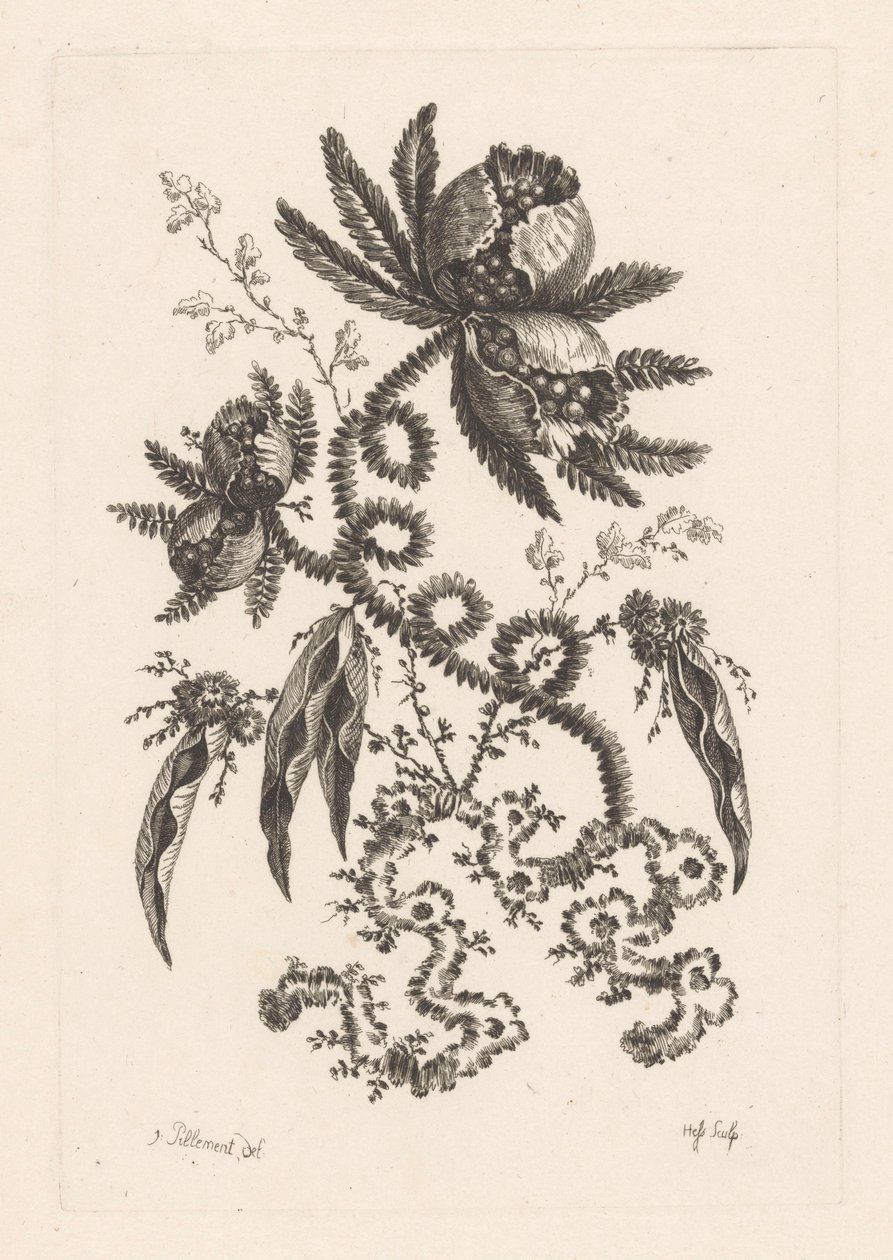 Flores com bagas
Fleures Barroco (título da série) de Johann Heinrich  Hess