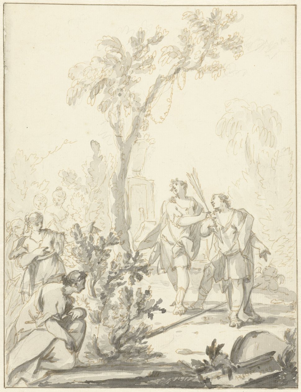 Representação alegórica de Johann Heinrich Keller (II)