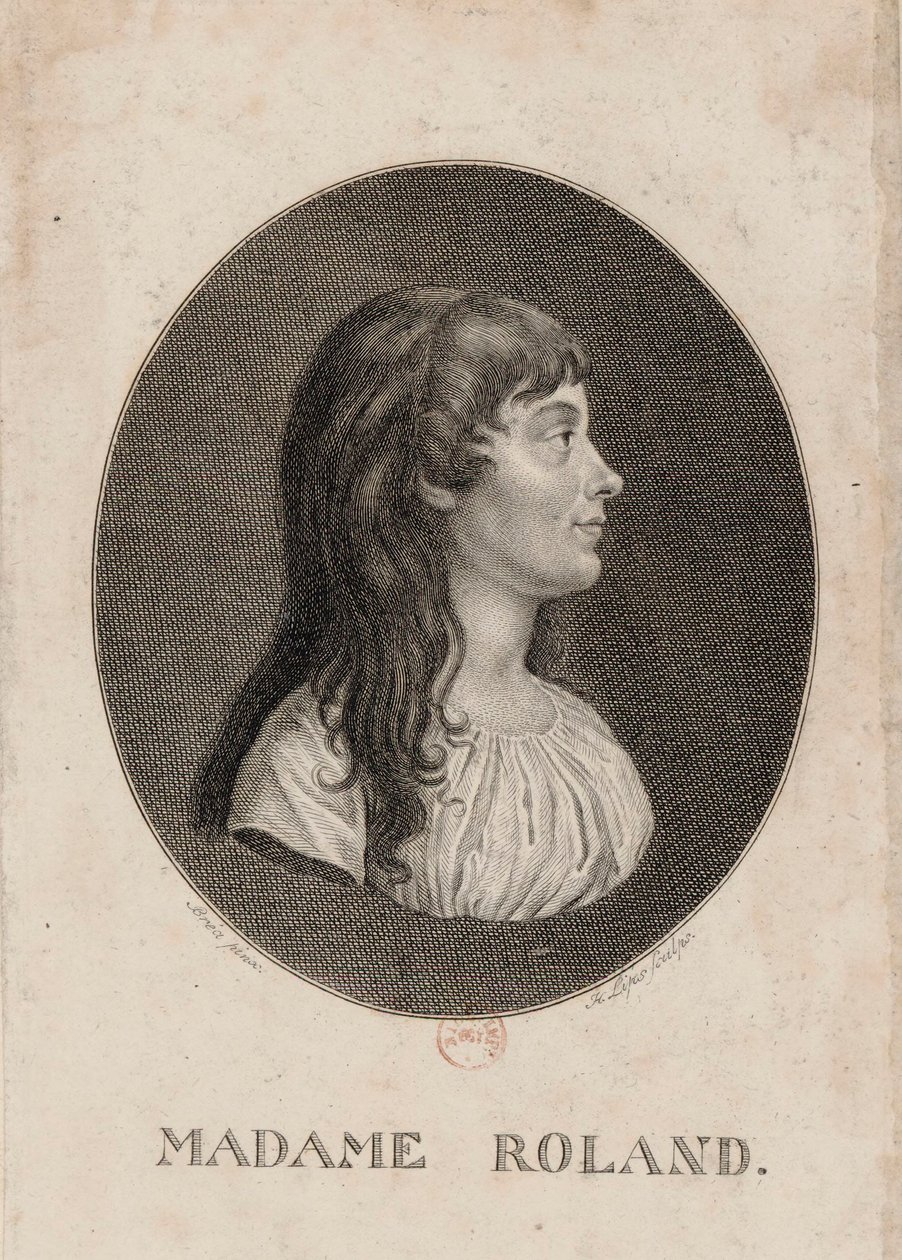 Madame Roland: Bréa pinx; H. Lips sculps. de Johann Heinrich Lips