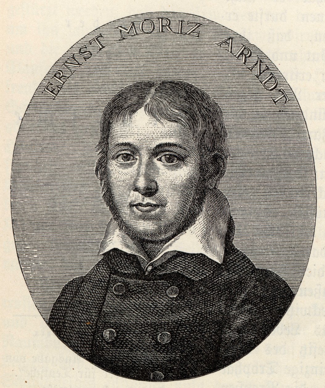 Retrato de Ernst Moritz Arndt 1769-1860. de Johann Heinrich Lips