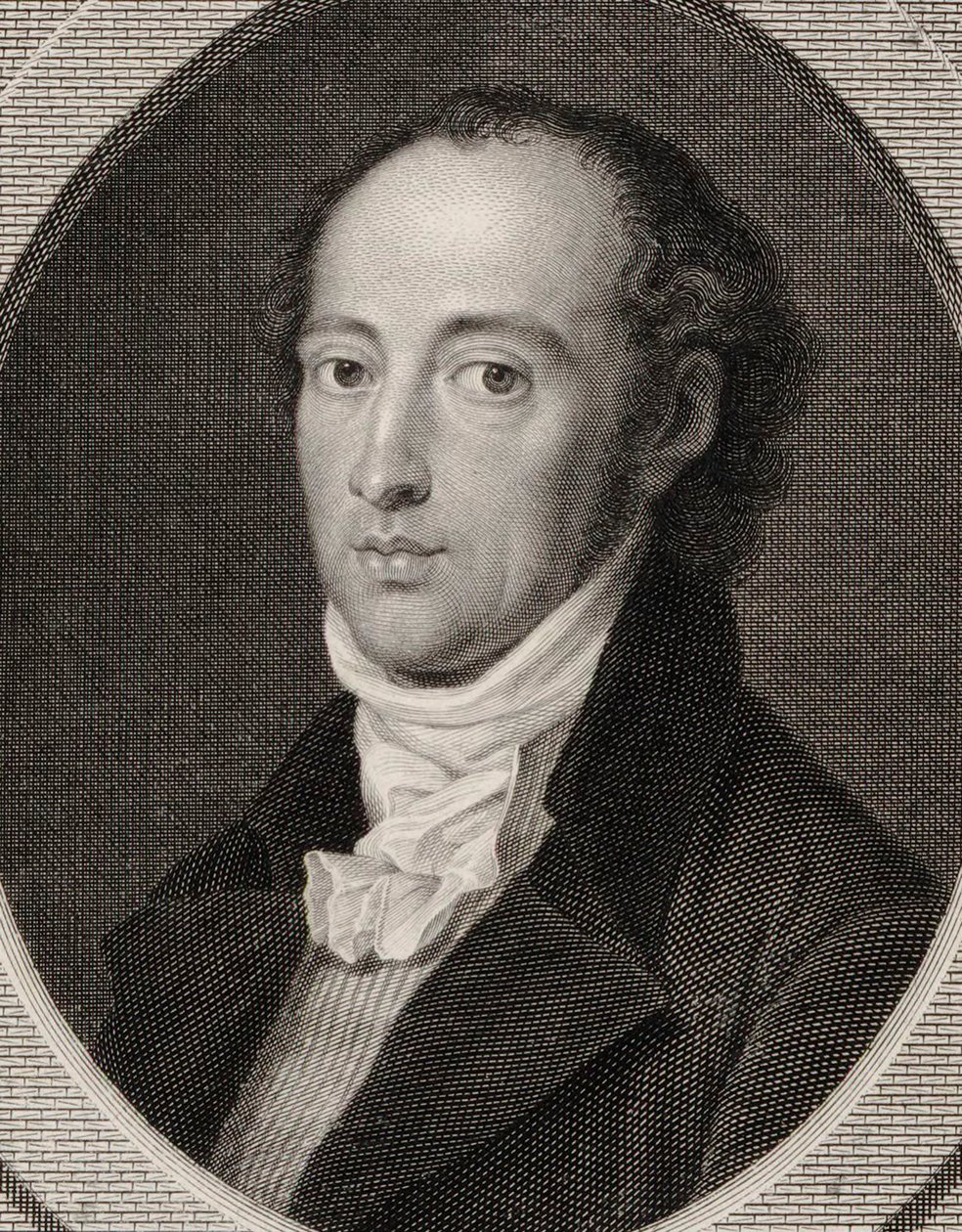 Retrato do compositor Johann Anton André 1775-1842, 1800. de Johann Heinrich Lips
