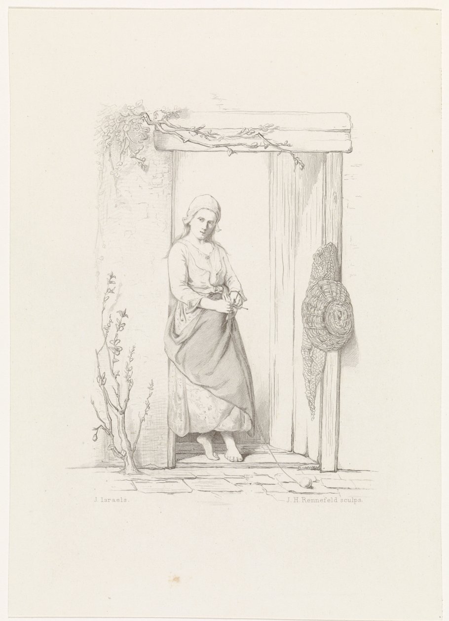 O tricotador Os Filhos do Mar (título da série) de Johann Heinrich Maria Hubert Rennefeld