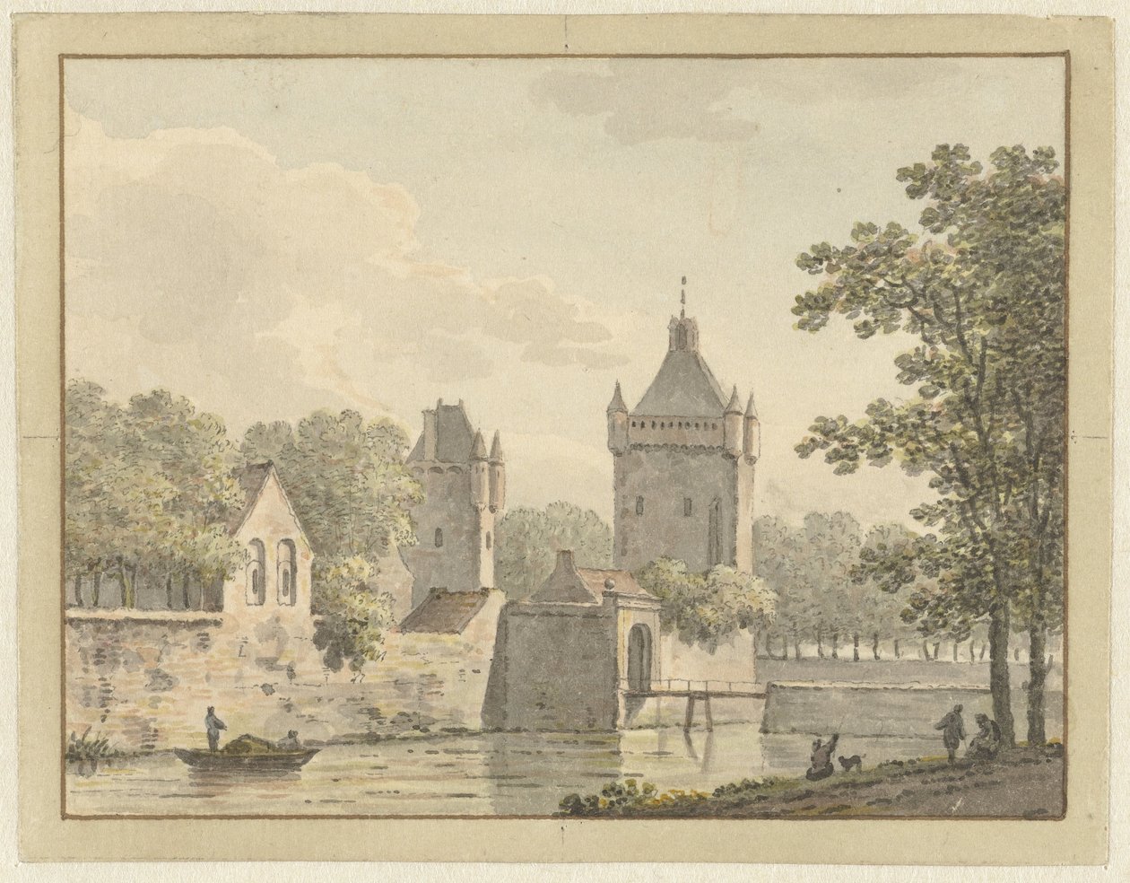 Castelo De Pol em Vianen de Johann Heinrich Muntz