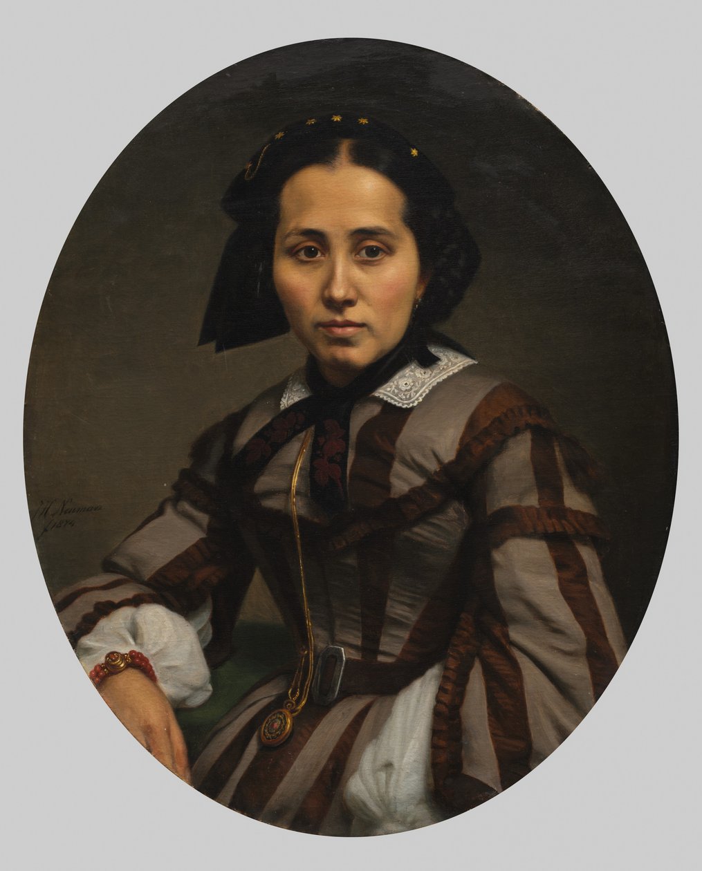 Retrato de uma senhora de Johann Heinrich Neumann