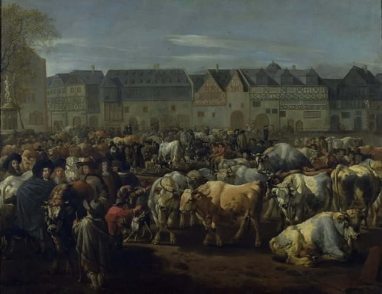 Uma feira de gado de Johann Heinrich Roos