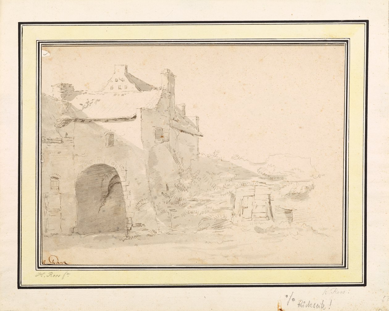 Estudo arquitetônico de Johann Heinrich Roos