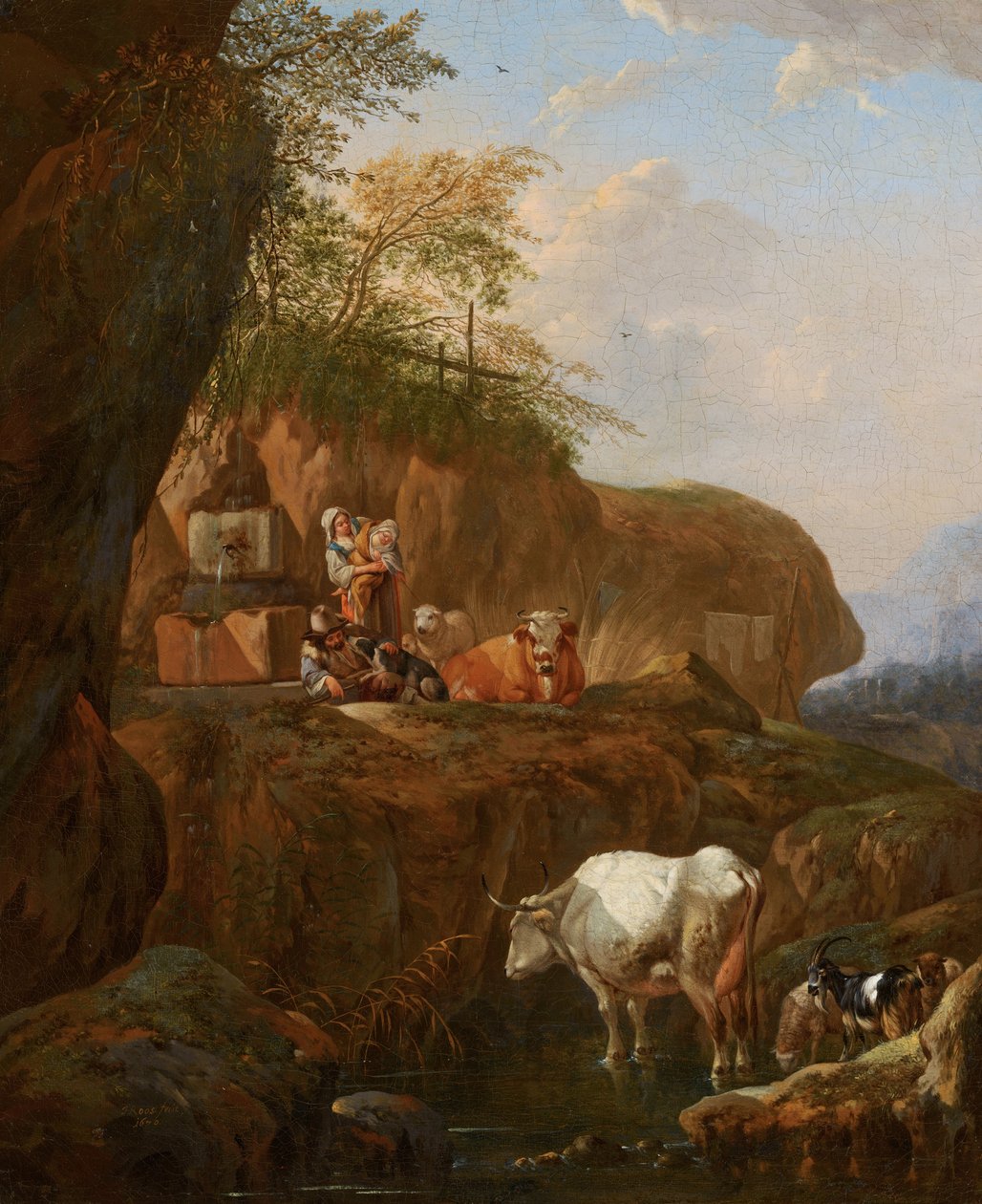 Paisagem italiana de Johann Heinrich Roos