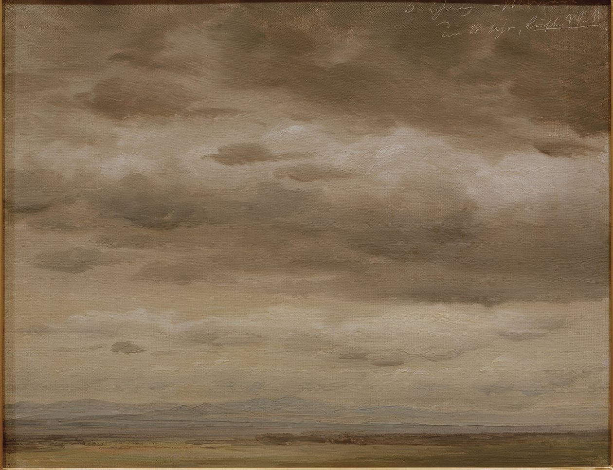 Esboço de nuvens de Johann Heinrich Schilbach