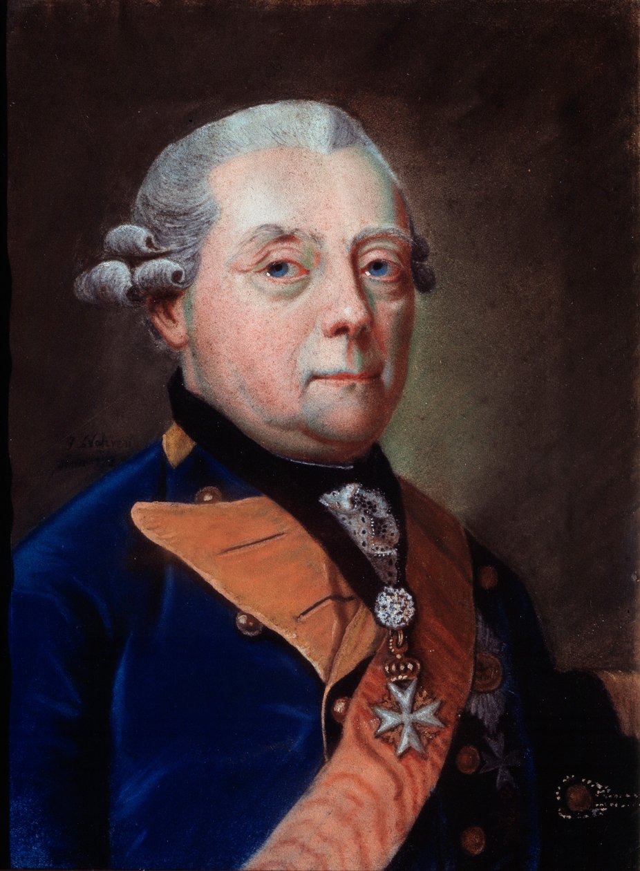 Retrato de Henrique Frederico, Príncipe da Prússia, Marquês de Brandemburgo Schwedt 1771–1788, 1783. de Johann Heinrich Schmidt