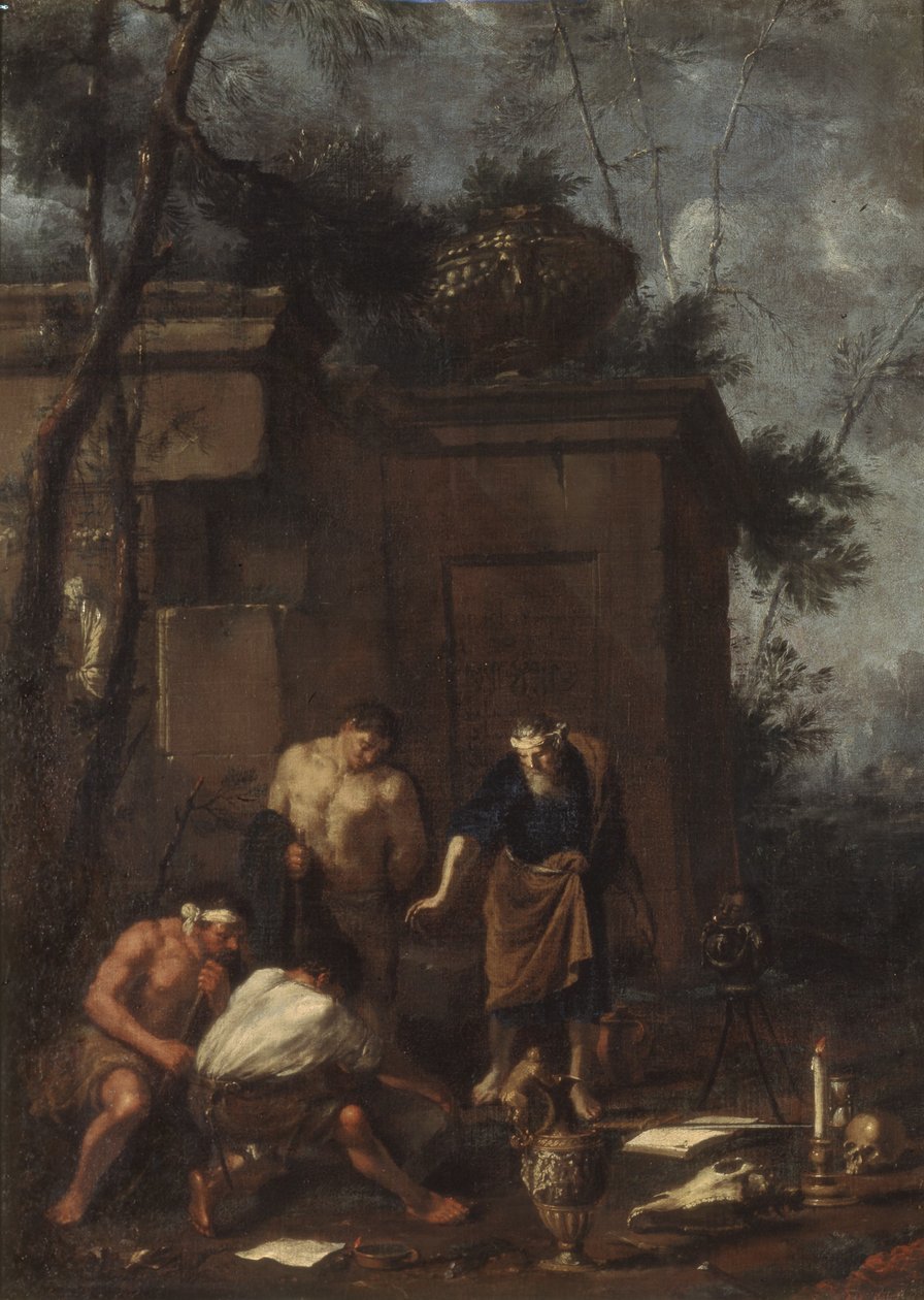 Caçadores de tesouros, década de 1660. de Johann Heinrich Schoenfeld