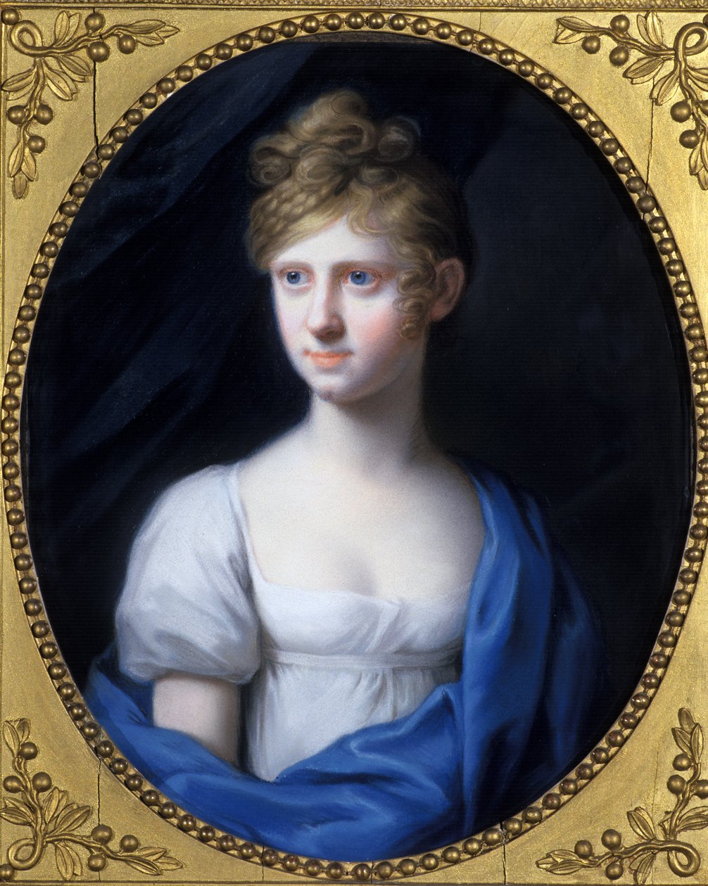 Amalie Adelheid Luise Teresa Caroline Princesa da Saxônia-Meiningen, c.1808 de Johann Heinrich Schroder