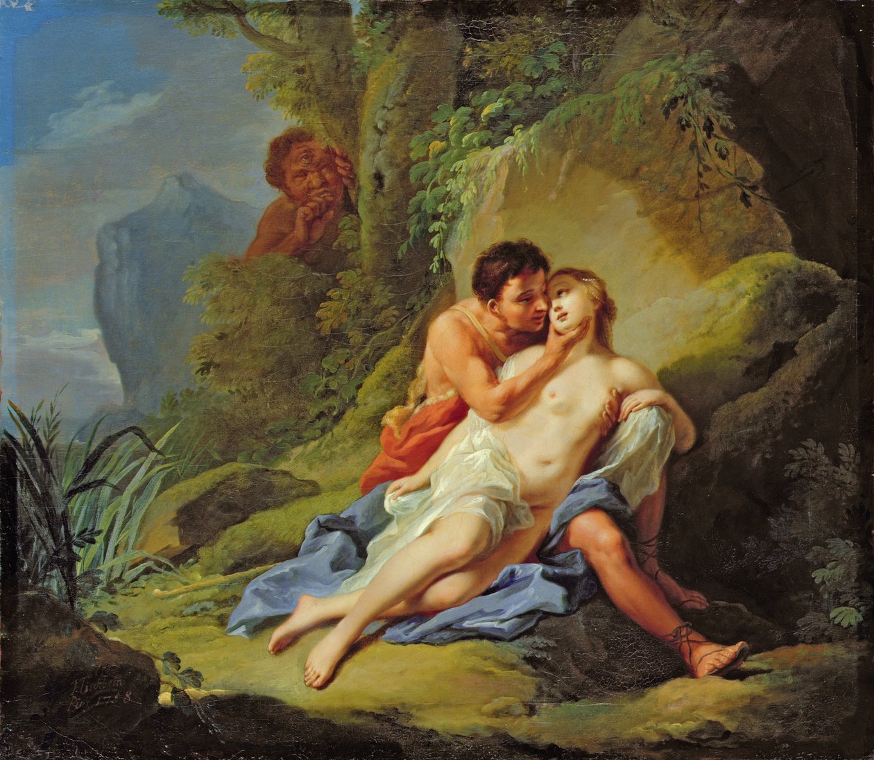 Acis e Galatea, 1758 de Johann Heinrich Tischbein