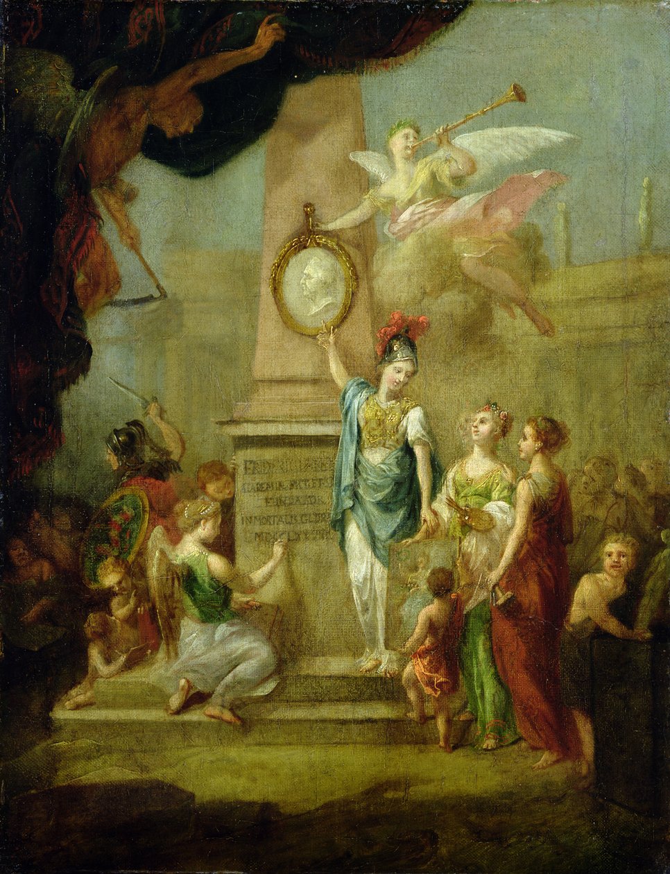 Alegoria que representa a fundação da Academia Kassel de Arte, c.1778 de Johann Heinrich Tischbein