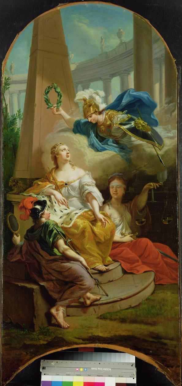 Alegoria que representa o governo próspero dos Landgraves de Hessen-Kassel, 1764 de Johann Heinrich Tischbein