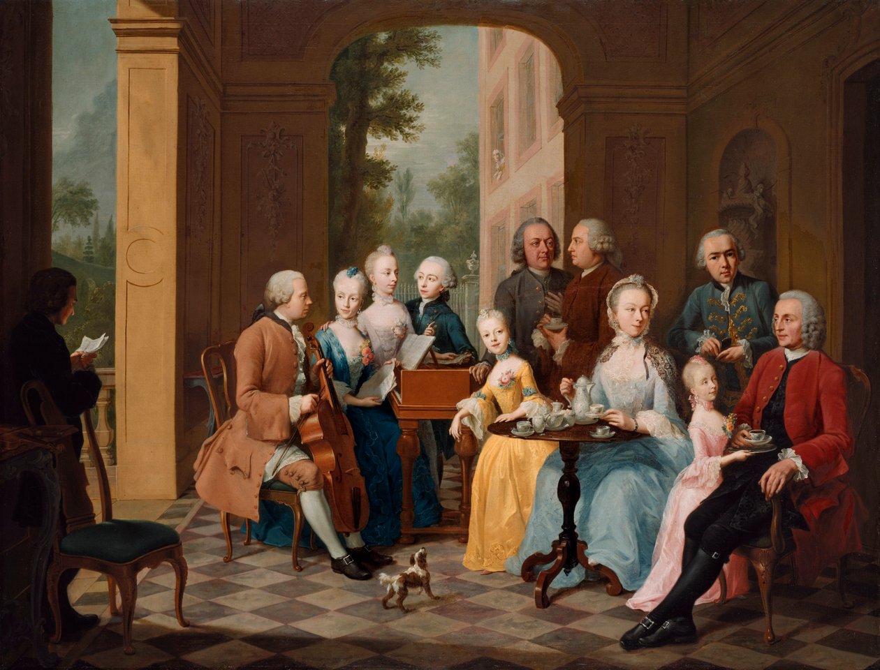 Família Timmermann, de Johann Heinrich Tischbein, o Velho de Johann Heinrich Tischbein