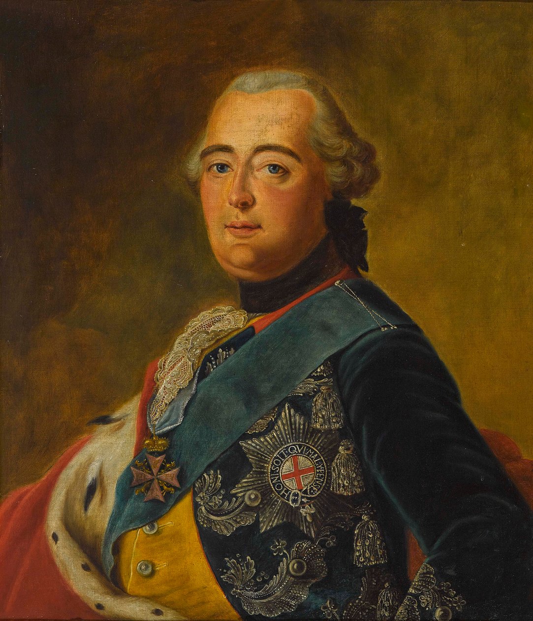 Frederic II de Hesse Cassel - Frederick II, Landgrave de Hesse-Kassel (1720-1785) - Tischbein, o Élder Johann Heinrich (1722-1789). Óleo sobre tela Dimensão : 77x65 cm Colecção Privada de Johann Heinrich Tischbein