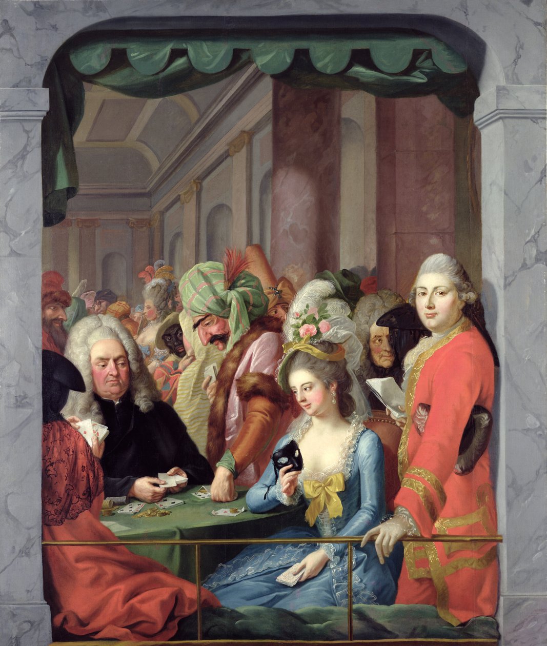 Personalidades Mascaradas do Tribunal de Kassel de Johann Heinrich Tischbein