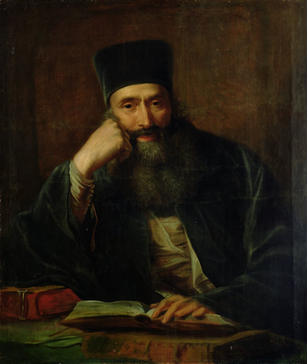 Retrato de Erasmo, Bispo do Mosteiro de Aulis em Creta, 1787 de Johann Heinrich Tischbein