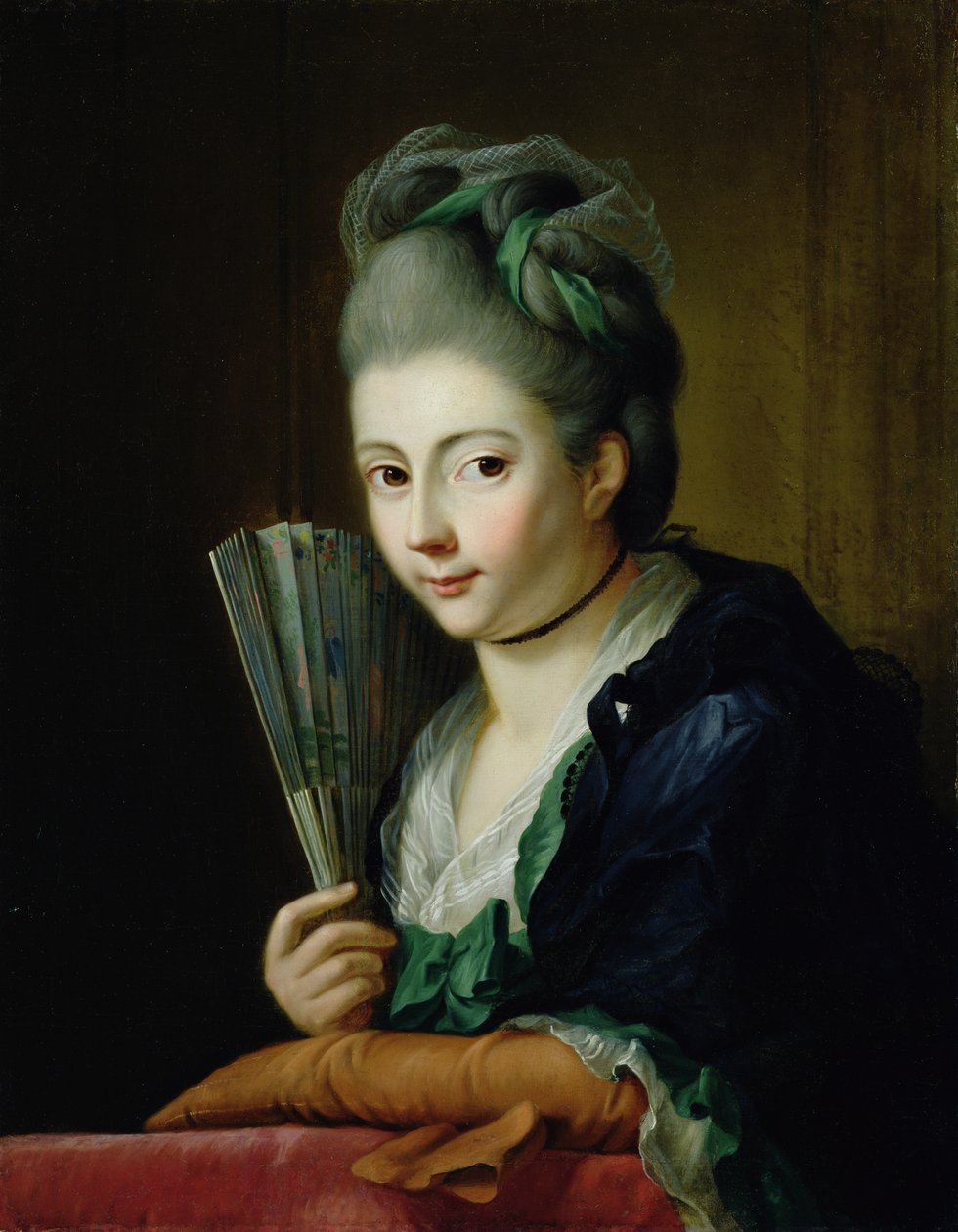Retrato da filha de artistas Amalie de Johann Heinrich Tischbein