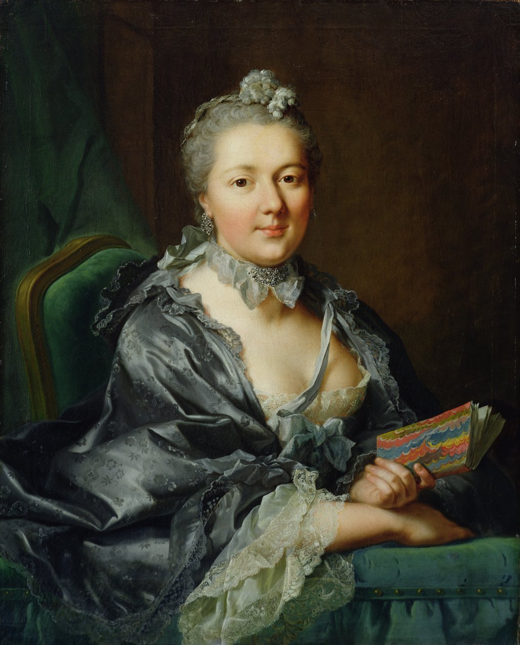 Os artistas segunda esposa, Julie Marianne Pernette, nee Robert, 1762 de Johann Heinrich Tischbein