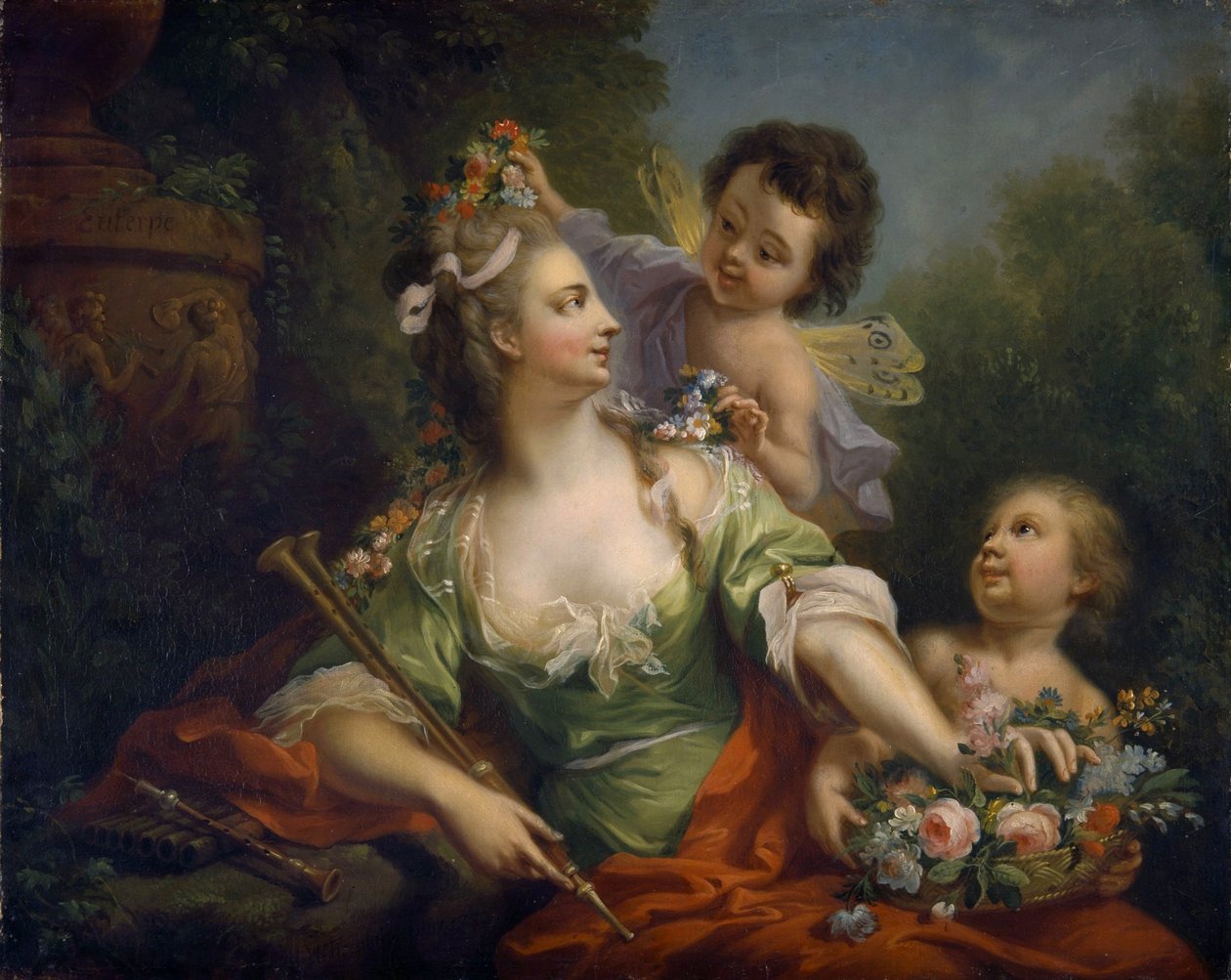 A Musa Euterpe (as nove musas, 1782) de Johann Heinrich Tischbein