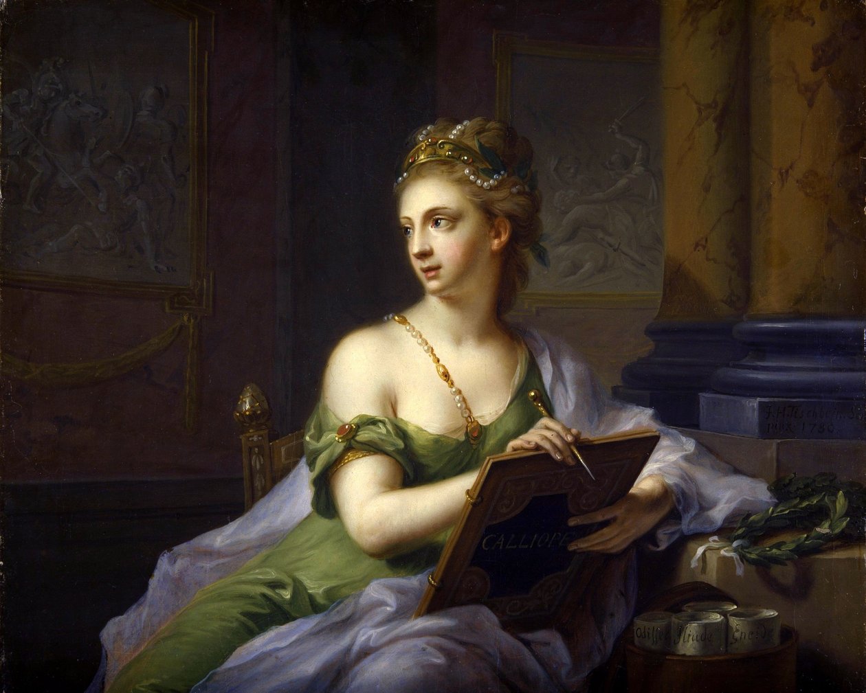 As Nove Musas - Calíope (Poesia Épica) de Johann Heinrich Tischbein