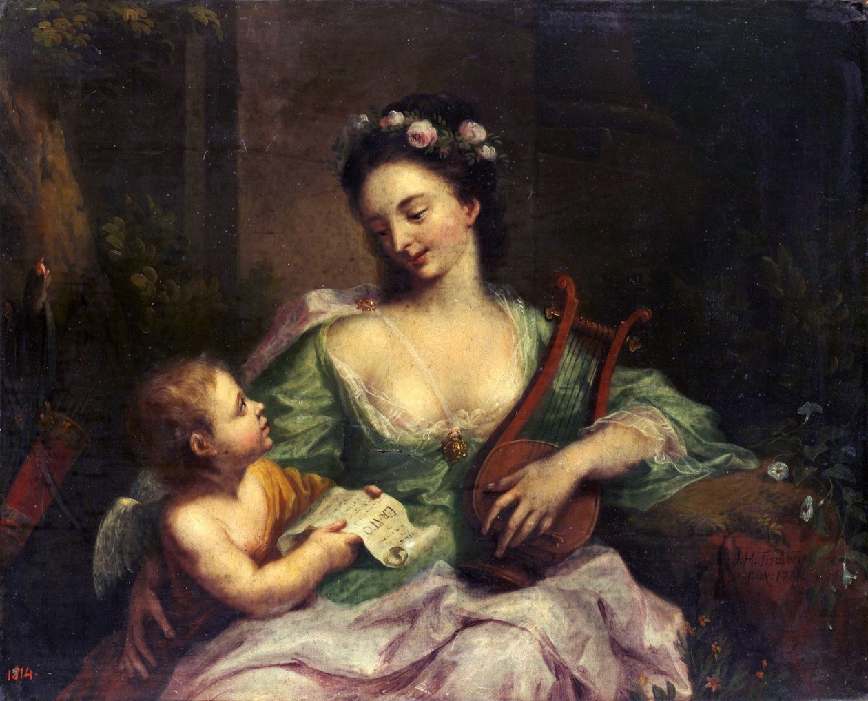 As Nove Musas - Erato (Poesia Lírica) de Johann Heinrich Tischbein