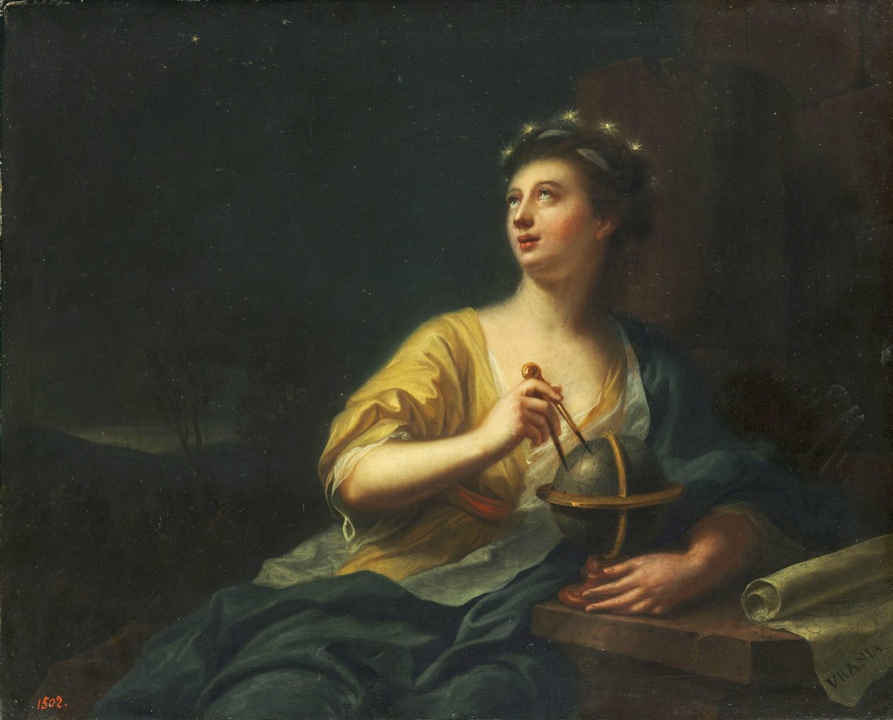 As Nove Musas - Urania (Astronomia) de Johann Heinrich Tischbein