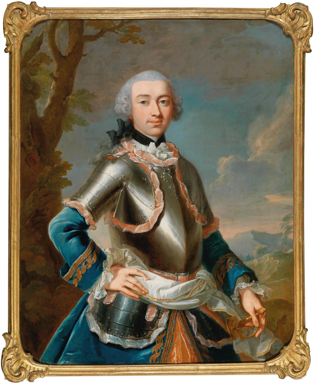 Retrato do Conde Rudolf Waldbott von Bassenheim 1731-1805, Entre 1755 e 1765. de Johann Heinrich Tischbein the Elder