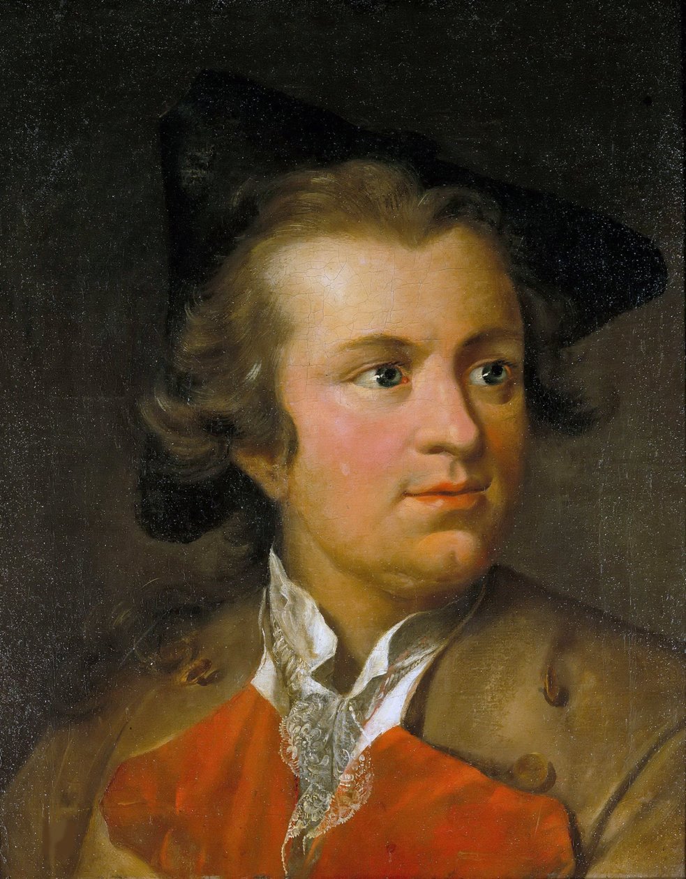 Retrato de Gotthold Ephraim Lessing 1729-1781, c.1755. de Johann Heinrich Tischbein