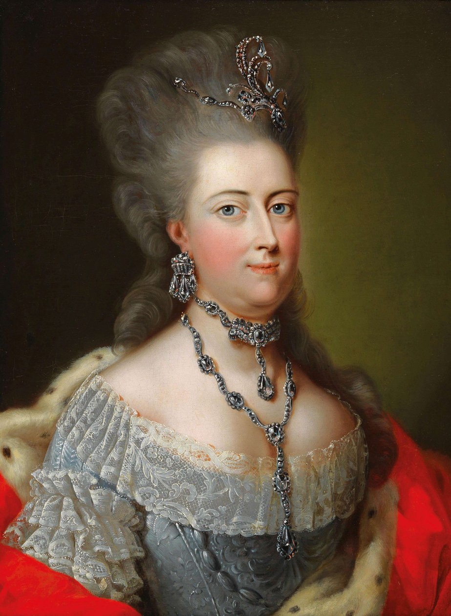 Retrato de Margravine Philippine de Brandenburg-Schwedt 1745-1800, Landgravine de Hesse-Kassel. de Johann Heinrich Tischbein