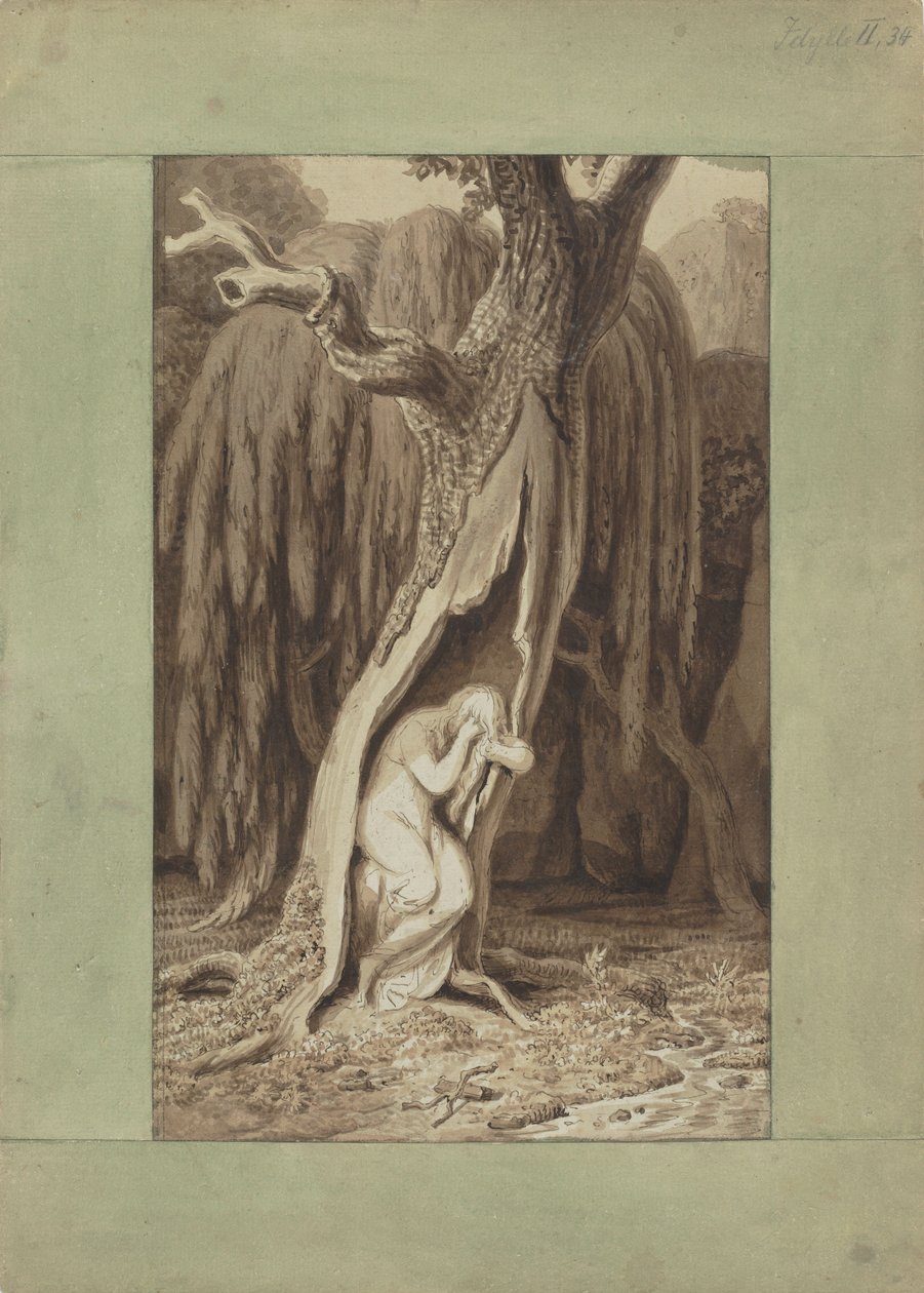 Dríade. Série Idylls, ca 1820. de Johann Heinrich Wilhelm Tischbein