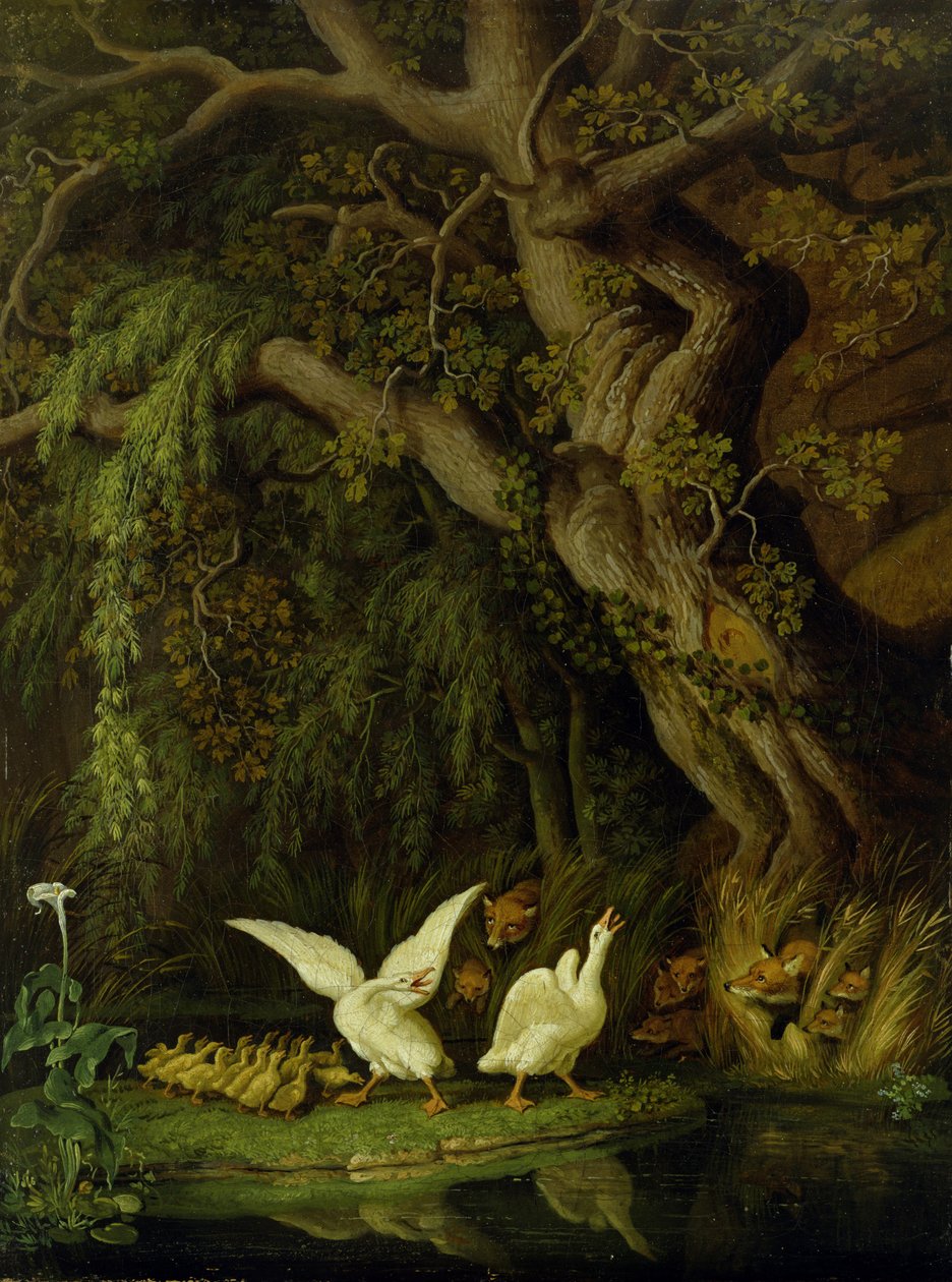 Raposas e gansos de Johann Heinrich Wilhelm Tischbein