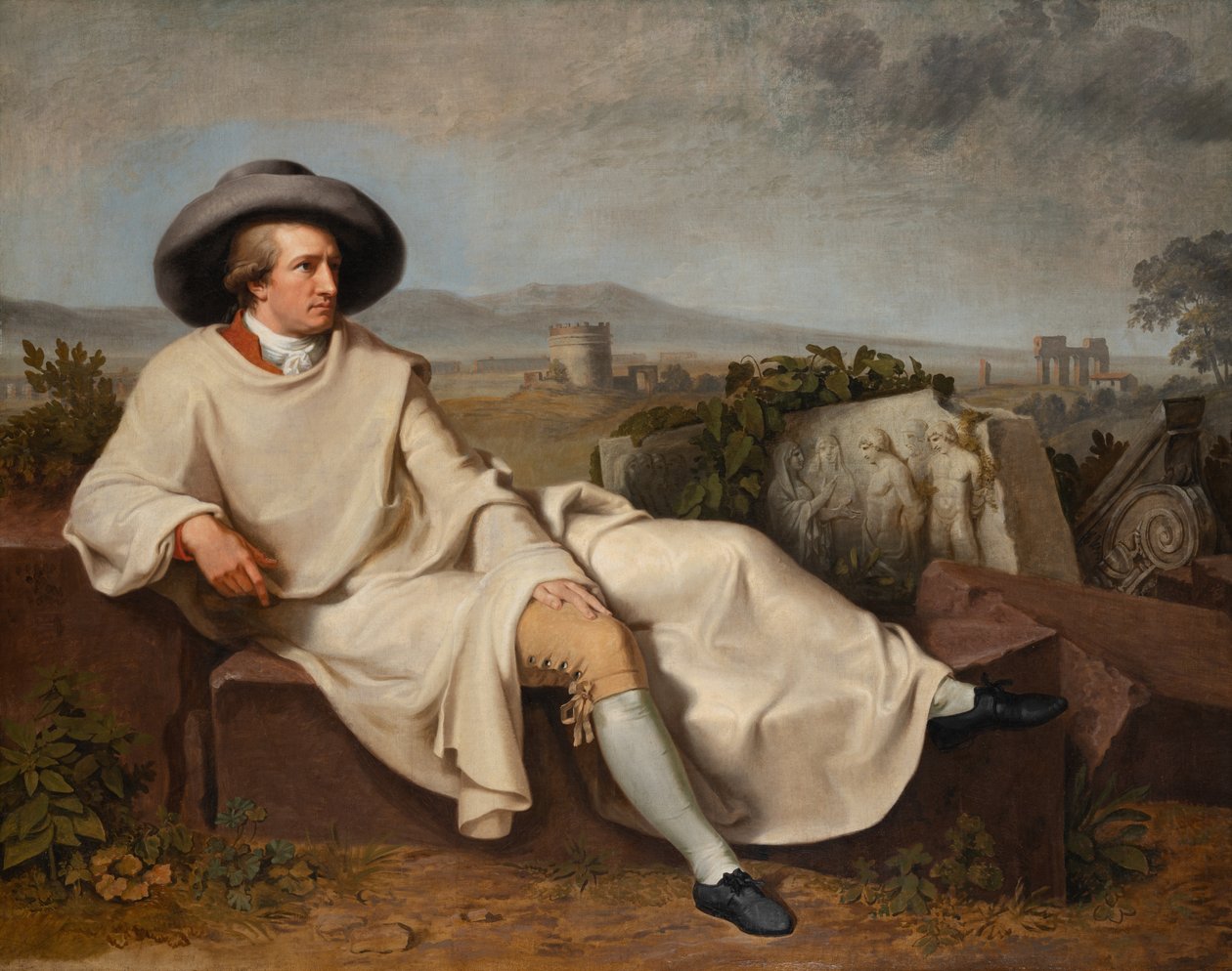 Goethe na Campagna Romana de Johann Heinrich Wilhelm Tischbein