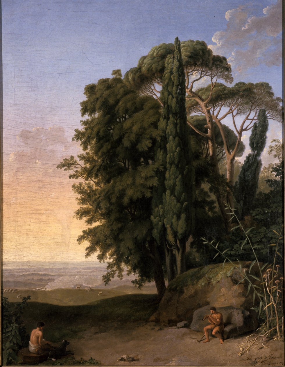 Paisagem perto de Frascati, 1783 de Johann Heinrich Wilhelm Tischbein