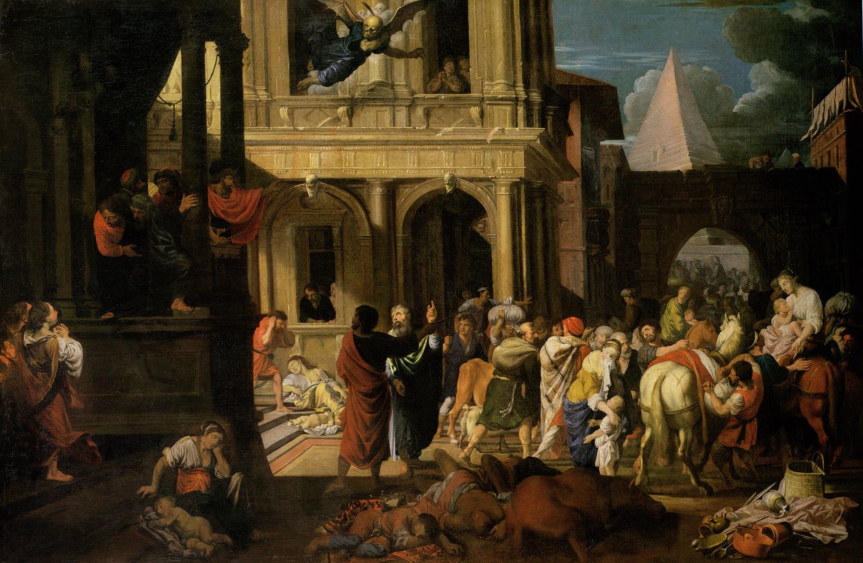 Os israelitas deixando o Egito de Johann Heiss