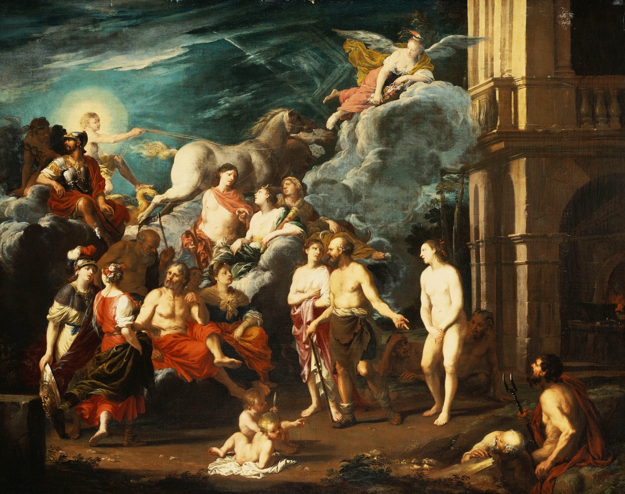 A apresentação de Pandora por Vulcan de Johann Heiss