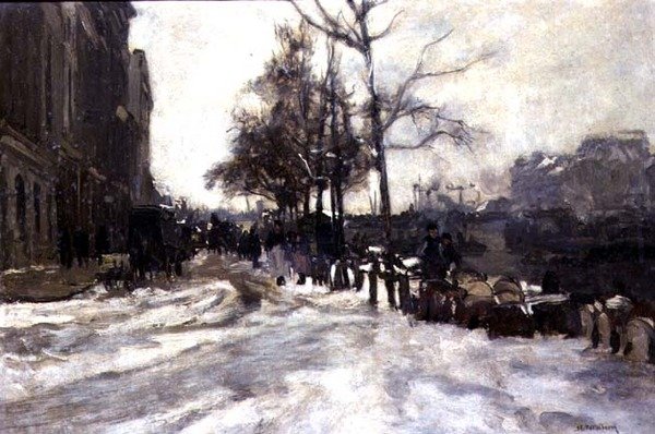 Inverno, Roterdão de Johann Hendrik Mastenbroek
