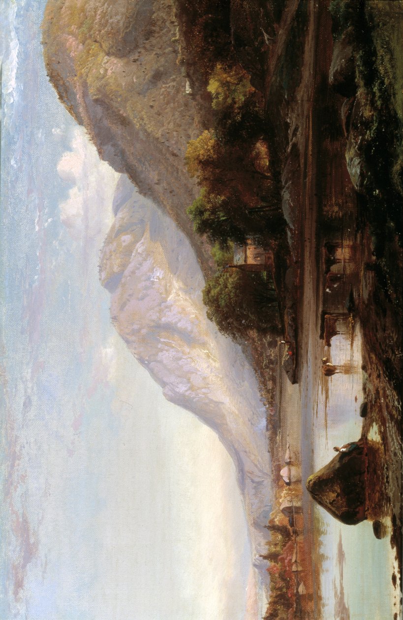 Rio Hudson em Cold Spring, 1861. de Johann Hermann Carmiencke