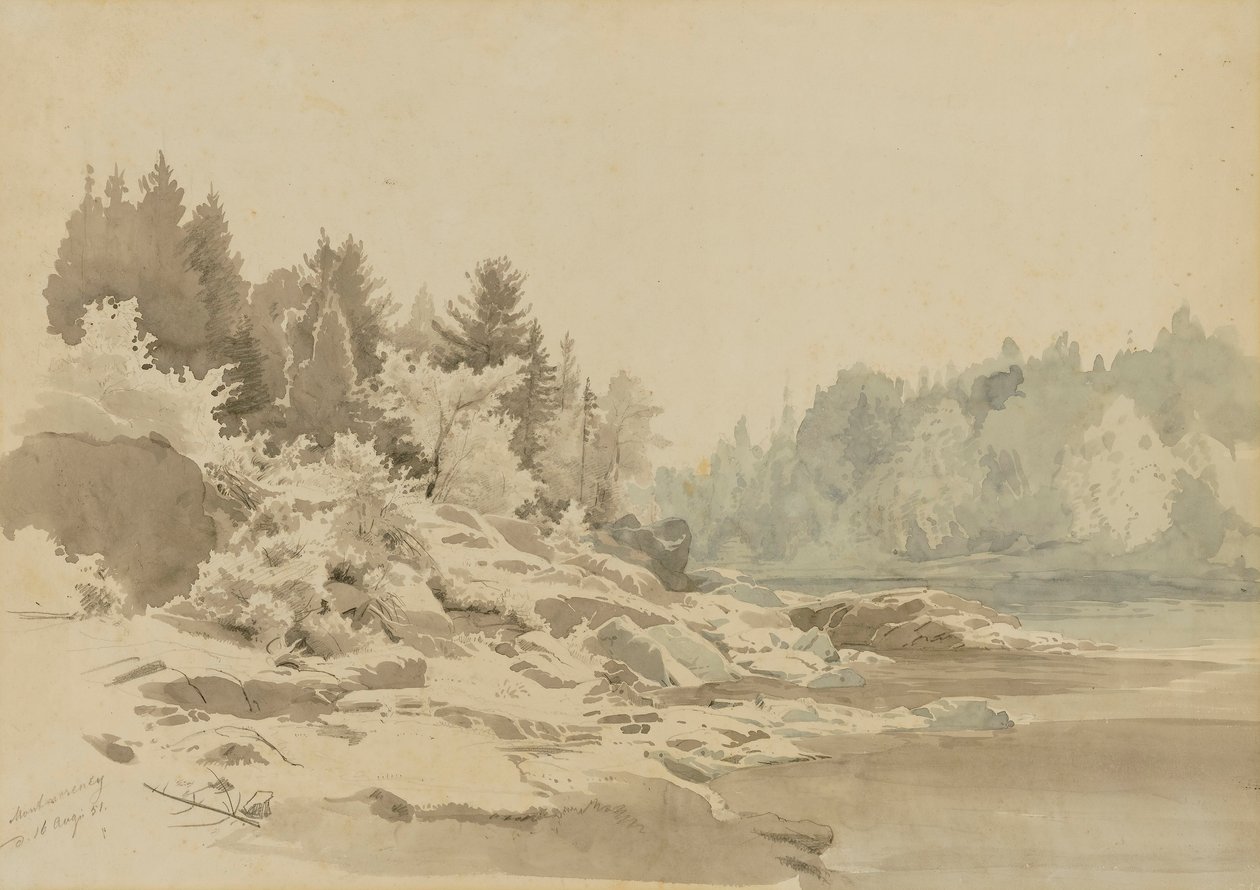 Rio Montmorency, Quebeque de Johann Hermann Carmiencke