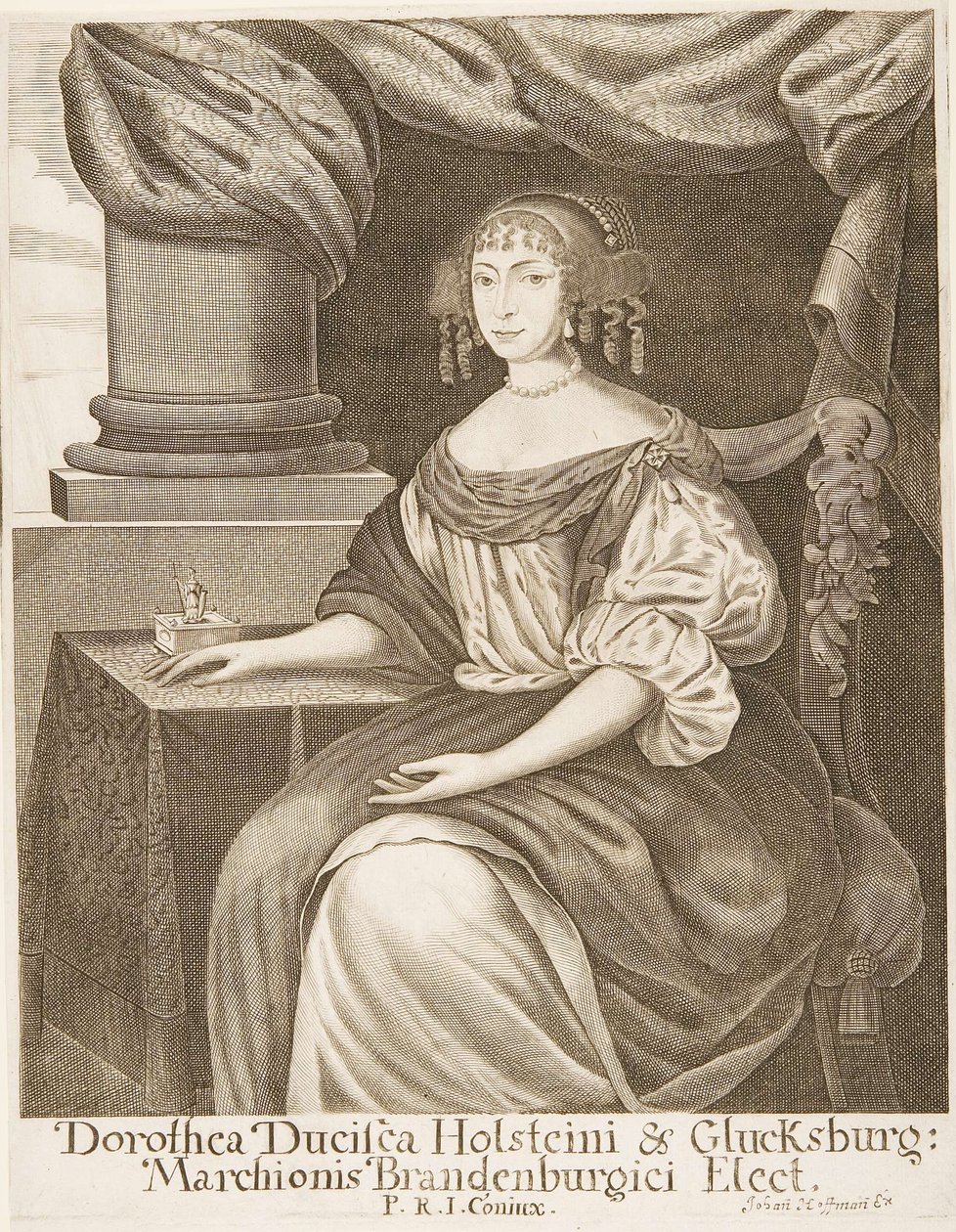 Johann Hoffmann - Dorothea de Holstein-Glücksburg, margravina de Brandenburgo de Johann Hoffmann