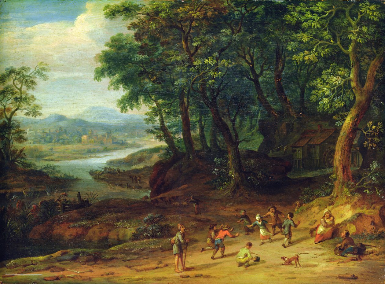 Paisagem, 1728 de Johann Holst